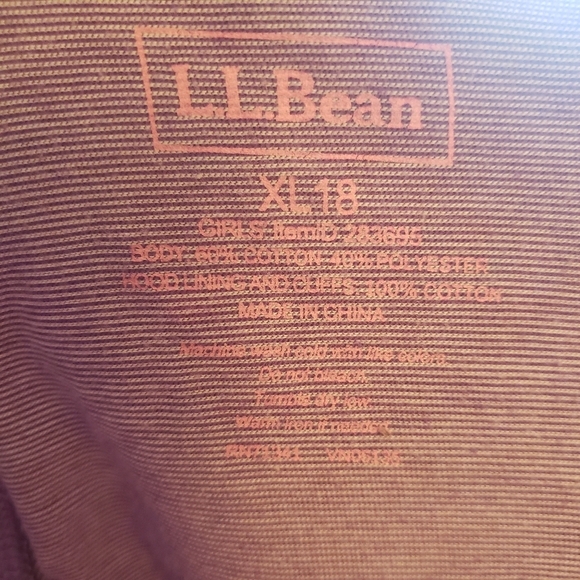 L.L Bean hoody jacket - Picture 5 of 6